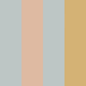 Papel de Parede Stripes blue salmon yellow – Dekornik – imagem 1