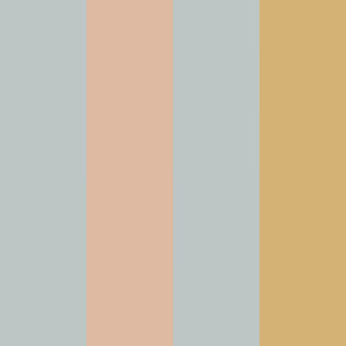 Papel de Parede Stripes blue salmon yellow – Dekornik – imagem 1
