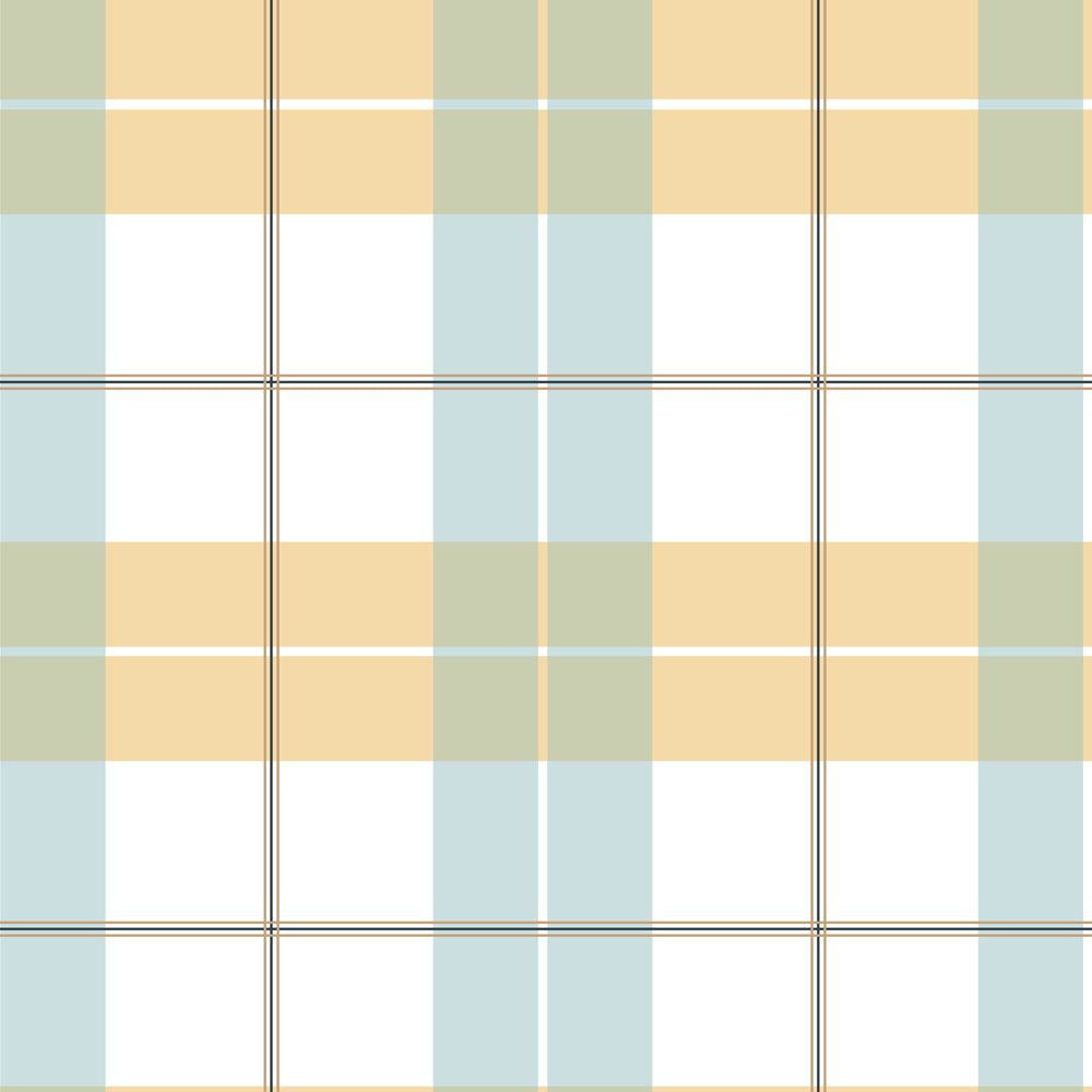 Papel de Parede Check maxi yellow blue – Dekornik – imagem 1