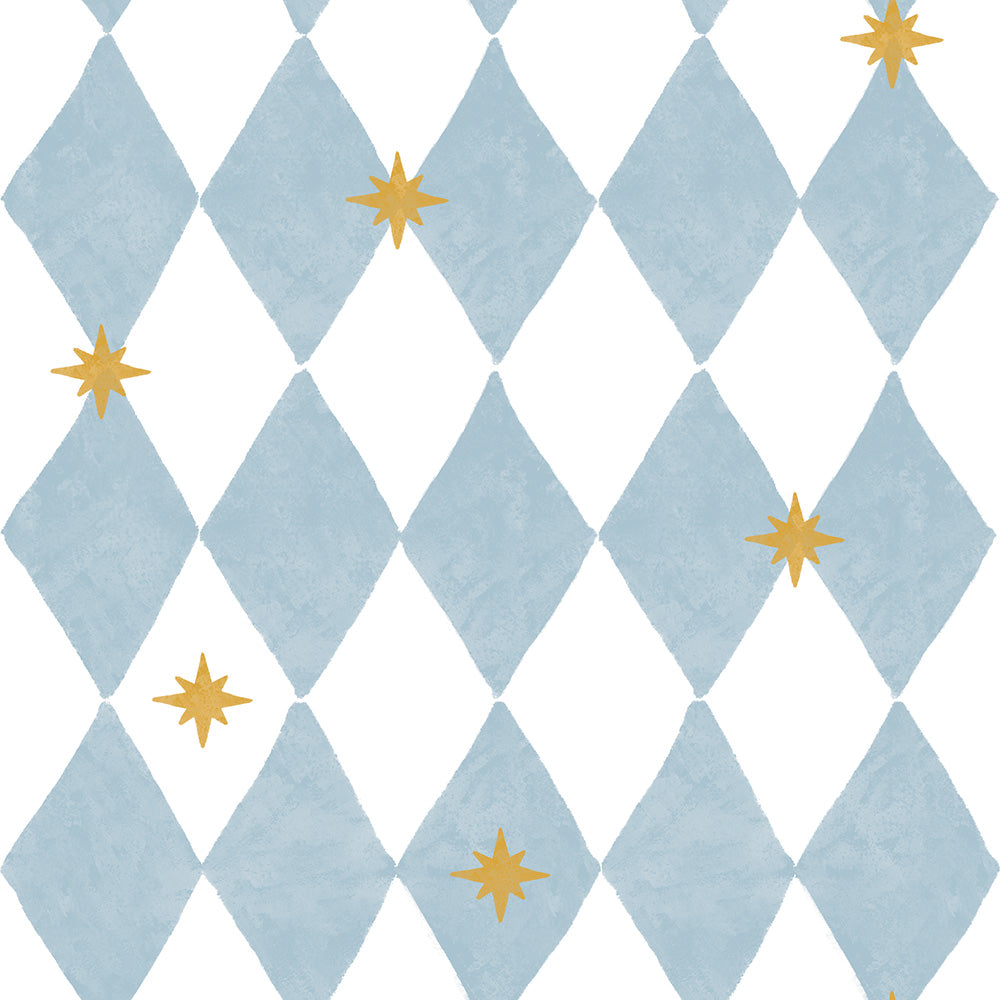 Papel de Parede French diamonds with stars – Dekornik – imagem 1
