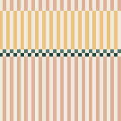 Papel de Parede Stripes happy cherry pink and sunny yellow – Dekornik – imagem 1