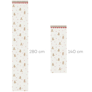 Papel de Parede Teddy bears with ornament – Dekornik – imagem 3