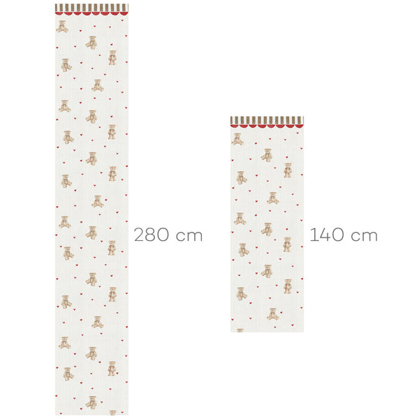 Papel de Parede Teddy bears with ornament – Dekornik – imagem 3