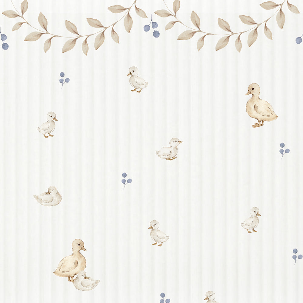 Papel de Parede Ducklings with ornaments – Dekornik – imagem 1