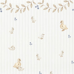 Papel de Parede Ducklings with ornaments – Dekornik – imagem 1