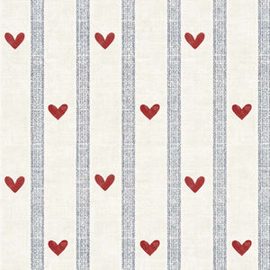 Papel de Parede Hearts and stripes morning – Dekornik – imagem 1