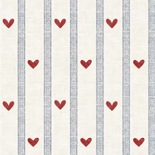 Papel de Parede Hearts and stripes morning – Dekornik – imagem 1