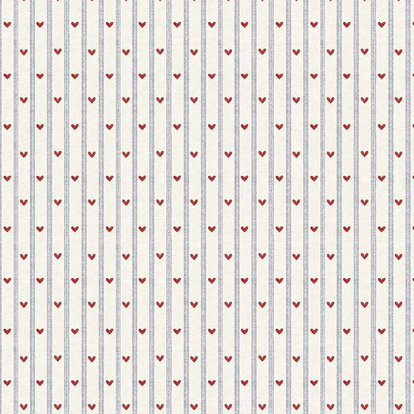 Papel de Parede Hearts and stripes morning – Dekornik – imagem 3