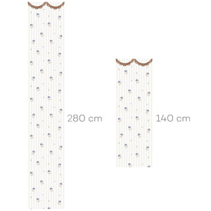 Papel de Parede Delicate retro flowers with ornament – Dekornik – imagem 3