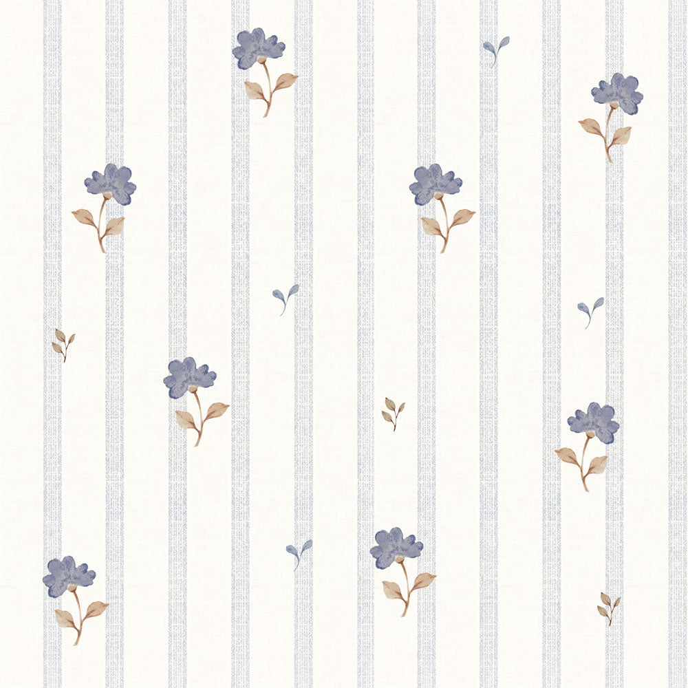 Papel de Parede Delicate retro flowers – Dekornik – imagem 1