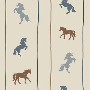 Papel de Parede Delicate horses with stars – Dekornik – imagem 1