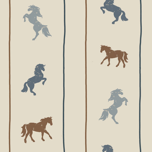Papel de Parede Delicate horses with stars – Dekornik – imagem 1