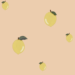 Papel de Parede Little Lemons Salmon – Dekornik – imagem 1