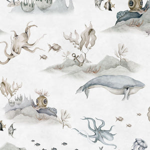 Papel de Parede Underwater World White – Dekornik – imagem 4