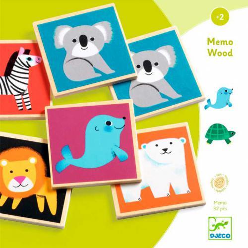 Memo Wood – Jogo de Memória com Animais | Djeco