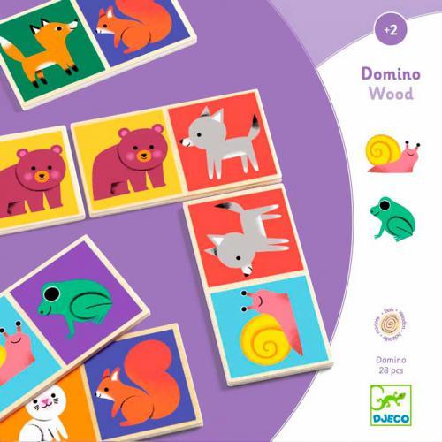 Domino Wood – Dominó de Madeira com Animais | Djeco