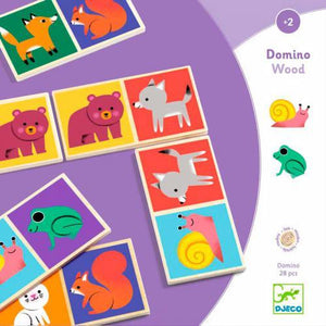 Domino Wood – Dominó de Madeira com Animais | Djeco