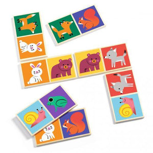 Domino Wood – Dominó de Madeira com Animais | Djeco