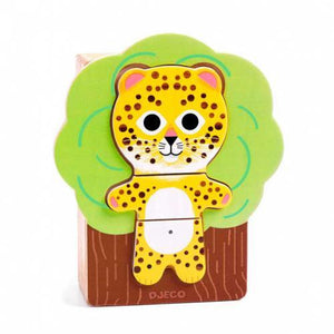 Djeco Arbramix – Puzzle Madeira p/ Completar Animais