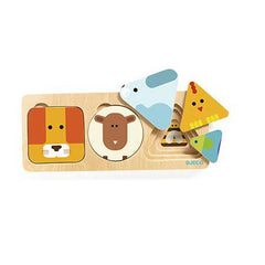 Djeco AnimaBasic – Jogo de Encaixar Formas Animais