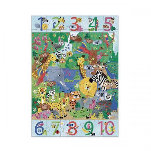 Djeco 1 a 10 Selva – Puzzle Gigante 54 Peças
