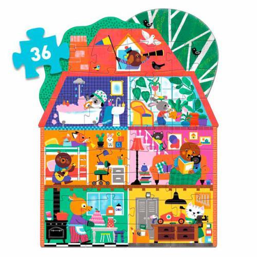 Djeco A Casa dos Amigos – Puzzle Gigante 36 Peças