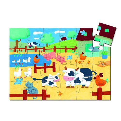 Djeco As Vacas na Quinta – Puzzle Silhueta 24 Peças