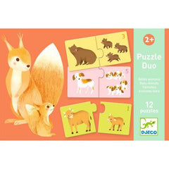 Puzzle Duo – Animais Bebés | Djeco
