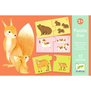 Puzzle Duo – Animais Bebés | Djeco