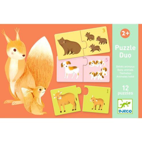 Puzzle Duo – Animais Bebés | Djeco