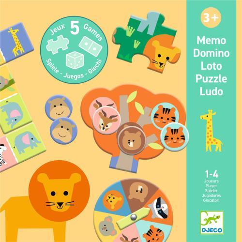 Djeco Animais Selvagens – 5 Jogos