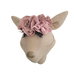 Veado bege com flores rosa – Love Me Decoration