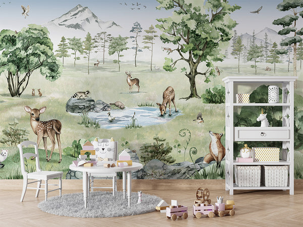 Mural Deer Forest | Kikki Belle – Kikki Belle – imagem 4