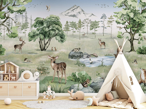 Mural Deer Forest | Kikki Belle – Kikki Belle – imagem 5