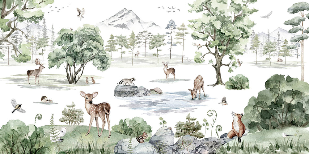Mural Deer Forest | Kikki Belle – Summer