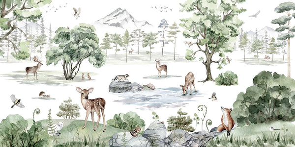 Mural Deer Forest | Kikki Belle – Winter