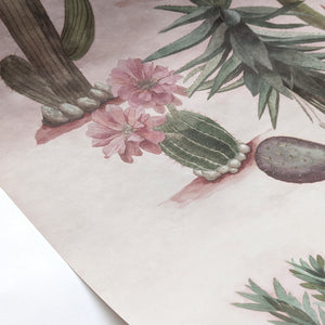 Mural Desert — Rosa Areia Sian Zeng — detalhe do padrão