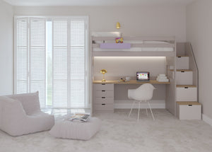 Cama Loft XL com Secretária e Escadas de Arrumação – Muba Design – imagem 2