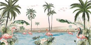 Mural Flamingo Oasis | Kikki Belle – Kikki Belle
