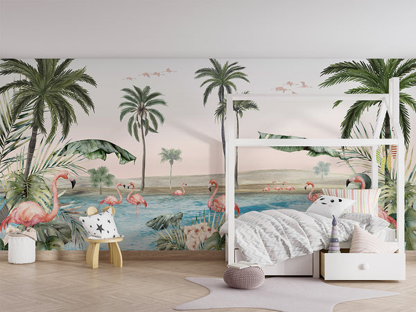 Mural Flamingo Oasis | Kikki Belle – Kikki Belle – imagem 3