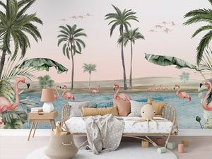 Mural Flamingo Oasis | Kikki Belle – Kikki Belle – imagem 4