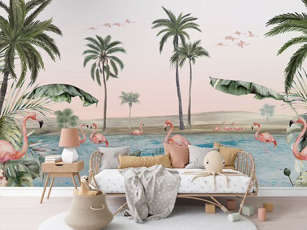 Mural Flamingo Oasis | Kikki Belle – Kikki Belle – imagem 4
