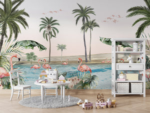 Mural Flamingo Oasis | Kikki Belle – Kikki Belle – imagem 5