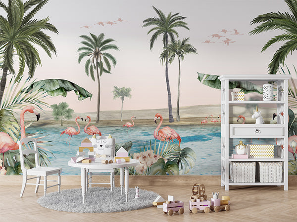 Mural Flamingo Oasis | Kikki Belle – Kikki Belle – imagem 5