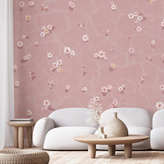 Mural Floral Bath — Rosa Blush Sian Zeng