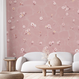 Mural Floral Bath — Rosa Blush Sian Zeng