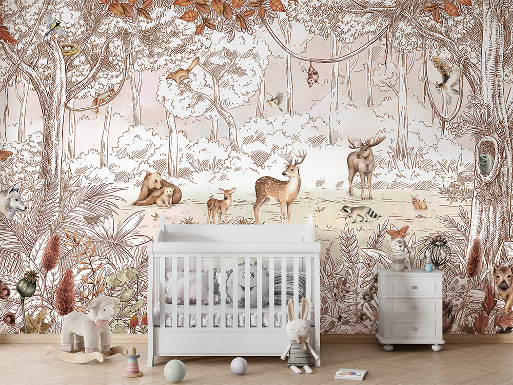 Mural Forest Friends | Kikki Belle – Autumn