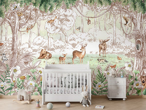 Mural Forest Friends | Kikki Belle – Spring