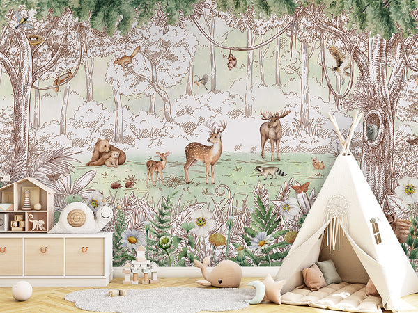 Mural Forest Friends | Kikki Belle – Kikki Belle – imagem 8