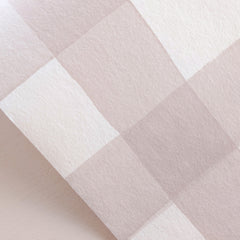 Papel de Parede Gingham — Castanho Sian Zeng
